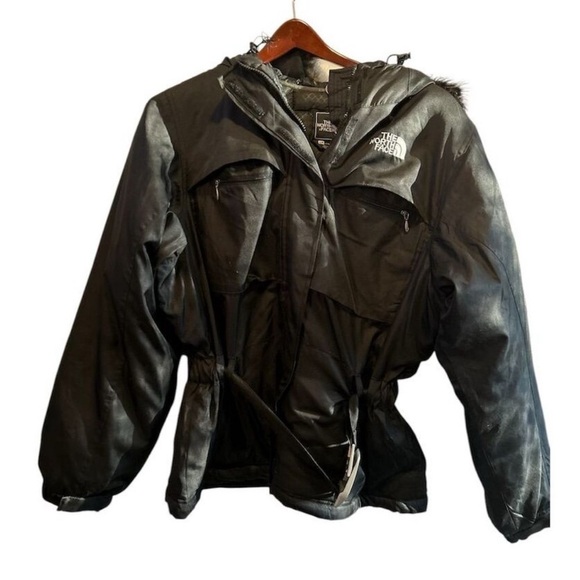 The North Face Women's Black Goose Down Parka Jacket Size L Winter Coat‎ - Picture 3 of 15
